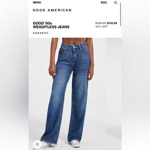 Good American Good 90s Weightless Jeans